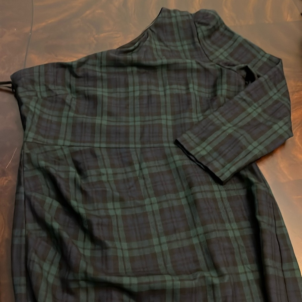 Antonio Melani x Born on Fifth Jennings Plaid Velvet Bow Detail Maxi Dress - Picture 13 of 16
